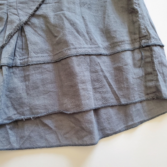 Free People Tank Cotton Tank V-Neck embroidered - Picture 6 of 6